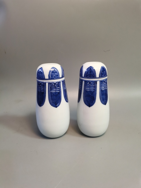 古玩陶瓷青花蓋瓶真品鑒賞圖