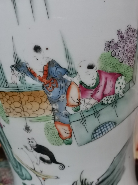 古玩陶瓷粉彩人物故事觀音瓶店鋪調整  請大家勿出價拍賣，當前價格1500元