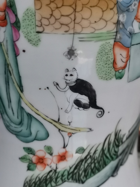 古玩陶瓷粉彩人物故事觀音瓶店鋪調整  請大家勿出價拍賣，當前價格1500元