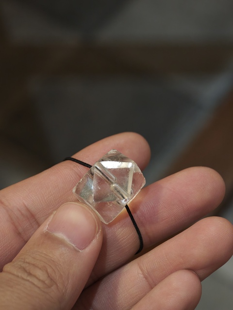 古玩雜項多棱水晶珠真品鑒賞圖