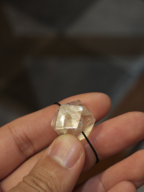 古玩雜項多棱水晶珠真品鑒賞圖