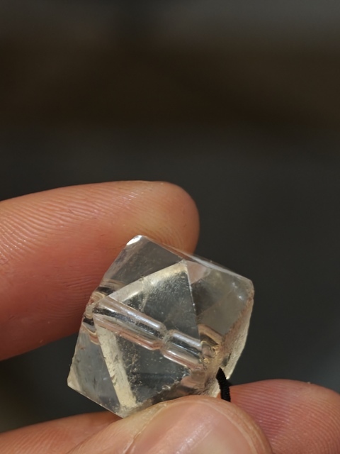 古玩雜項多棱水晶珠真品鑒賞圖