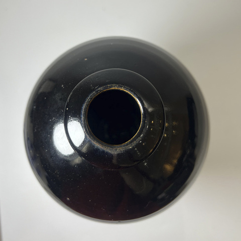 古玩陶瓷磁州窯黑釉梅瓶真品鑒賞圖