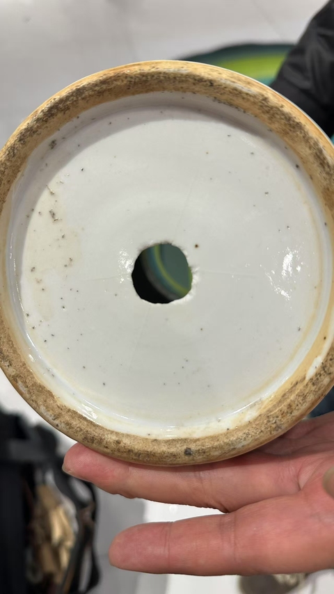 古玩陶瓷花鳥紋粉彩瓶真品鑒賞圖