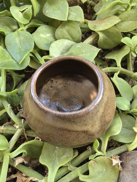 古玩陶瓷茶葉末釉雞心罐真品鑒賞圖