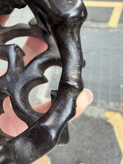 古玩雜項座子真品鑒賞圖