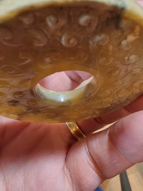 古玩玉器谷紋玉璧真品鑒賞圖