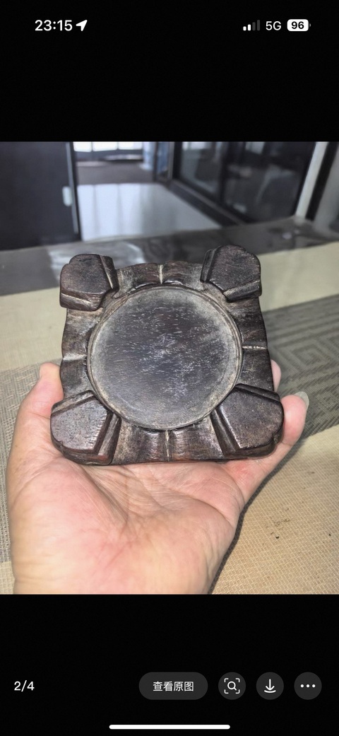 古玩雜項木座真品鑒賞圖