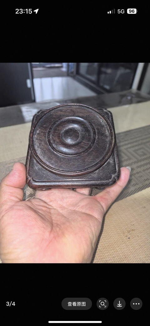 古玩雜項木座真品鑒賞圖