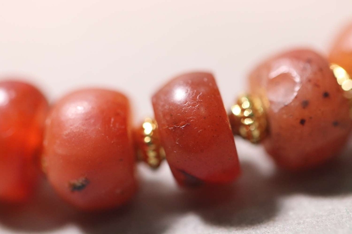 古玩雜項扁鼓珠手串真品鑒賞圖