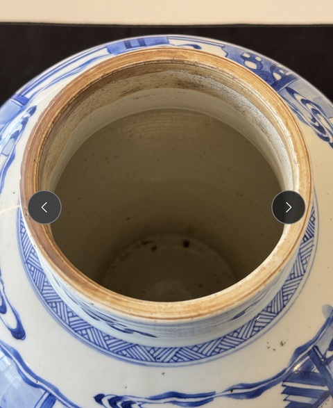 古玩陶瓷青花嬰戲紋將軍罐真品鑒賞圖