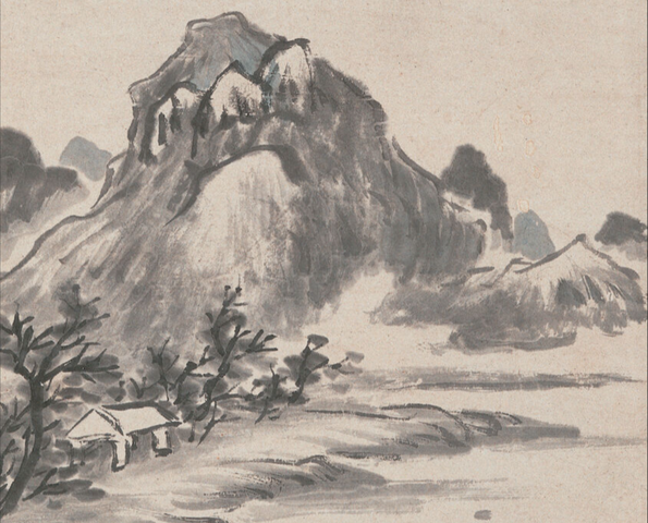 古玩字畫山色有無中真品鑒賞圖