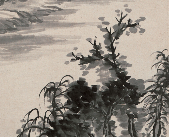 古玩字畫山色有無中真品鑒賞圖