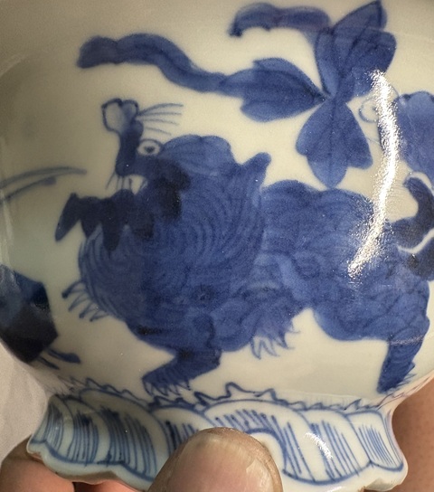 古玩陶瓷青花盆真品鑒賞圖