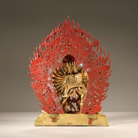 古玩雜項大威德金剛真品鑒賞圖