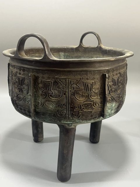 古玩雜項青銅鼎真品鑒賞圖