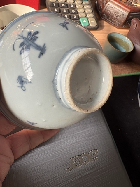 古玩陶瓷嬰戲紋青花碗真品鑒賞圖