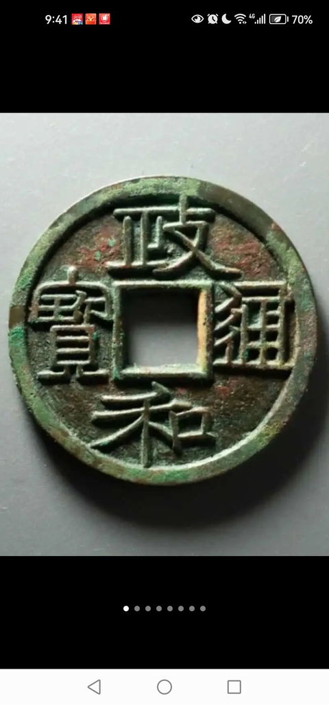 古玩錢幣政和通寶真品鑒賞圖