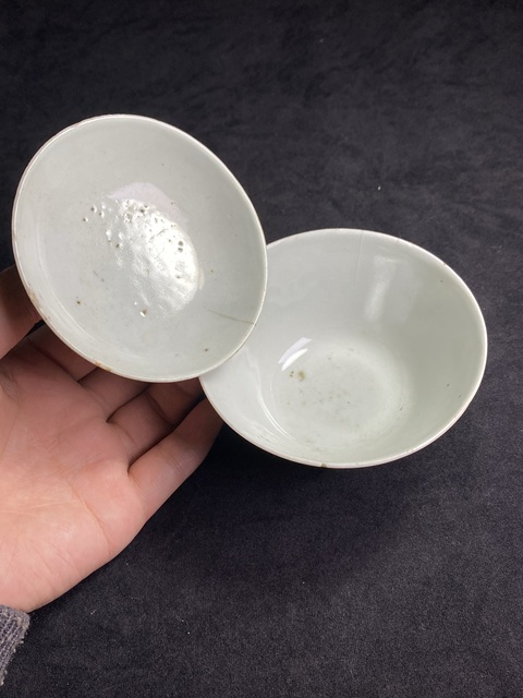 古玩陶瓷花間囍字紋粉彩蓋杯真品鑒賞圖