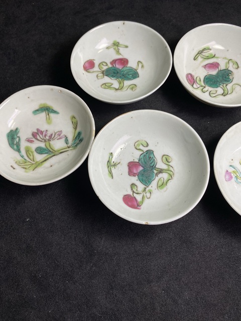 古玩陶瓷清末民初粉彩盤(料碟)拍賣,當前價格388元