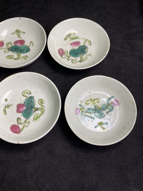 古玩陶瓷清末民初粉彩盤(料碟)拍賣,當前價格388元