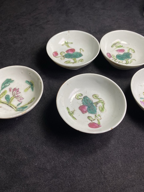 古玩陶瓷清末民初粉彩盤(料碟)拍賣,當前價格388元