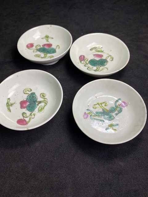 古玩陶瓷清末民初粉彩盤(料碟)拍賣,當前價格388元