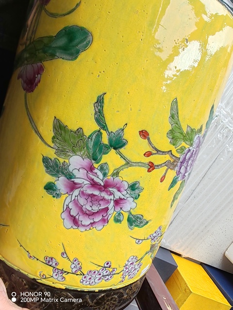 古玩陶瓷花鳥紋罐真品鑒賞圖