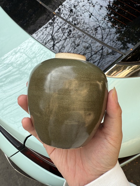 古玩陶瓷茶葉末釉茶葉罐真品鑒賞圖