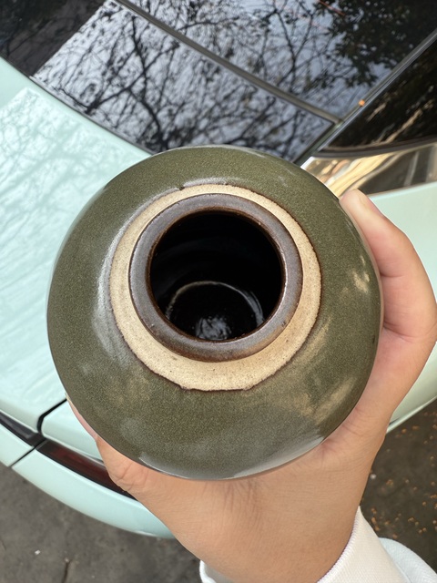 古玩陶瓷茶葉末釉茶葉罐真品鑒賞圖