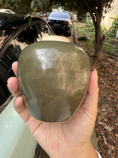 古玩陶瓷茶葉末釉茶葉罐真品鑒賞圖