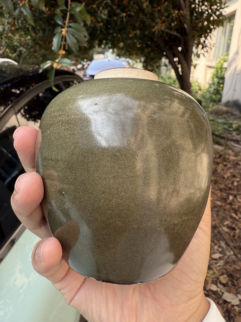 古玩陶瓷茶葉末釉茶葉罐真品鑒賞圖