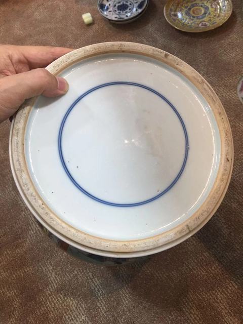 古玩陶瓷人物紋五彩將軍罐真品鑒賞圖