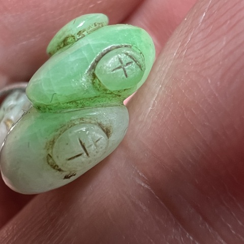 古玩玉器翡翠雕“瓜果墜”真品鑒賞圖