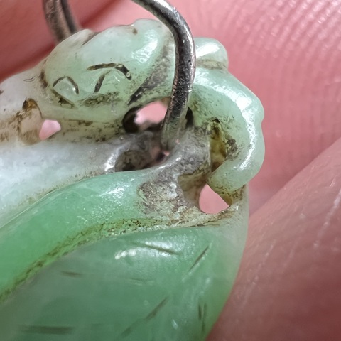 古玩玉器翡翠雕“瓜果墜”真品鑒賞圖