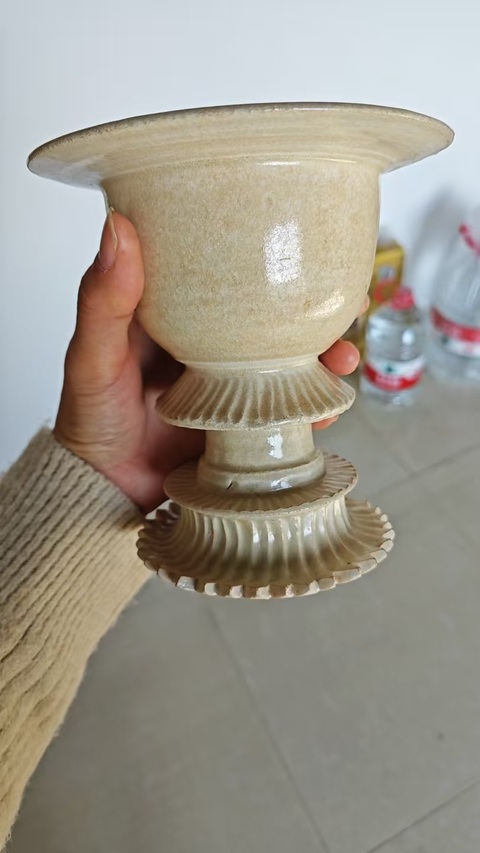 古玩陶瓷青白釉行爐真品鑒賞圖