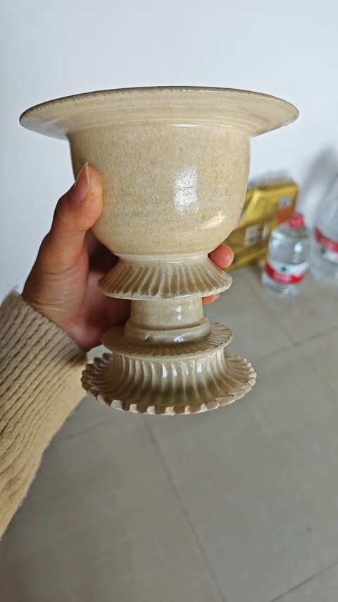 古玩陶瓷青白釉行爐真品鑒賞圖