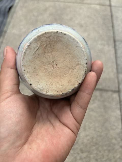 古玩陶瓷青花纏枝花卉紋罐真品鑒賞圖