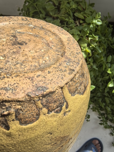 古玩陶瓷清代茶葉末釉罐真品鑒賞圖