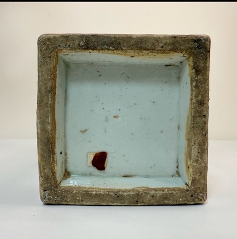 古玩陶瓷雙鋪首粉彩博古花卉紋四方撇口瓶拍賣，當前價格26000元