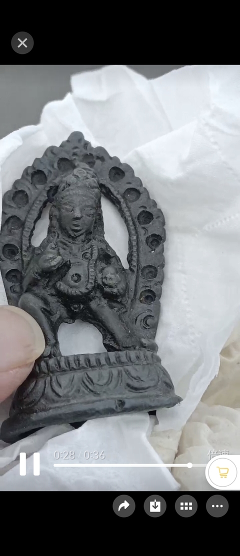 古玩銅器黃財神真品鑒賞圖