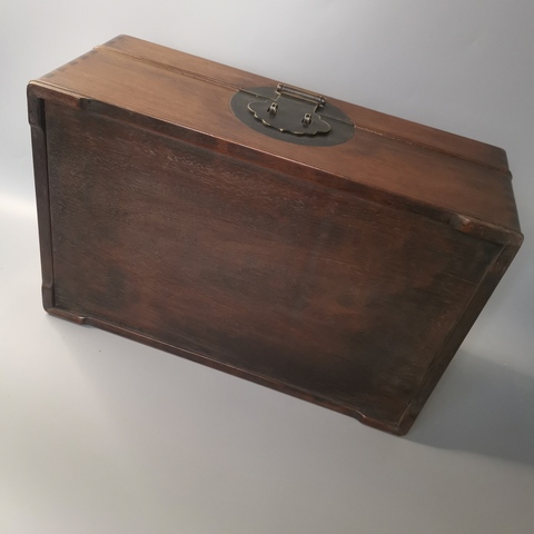 古玩雜項花梨文房木箱拍賣，當前價格6666元