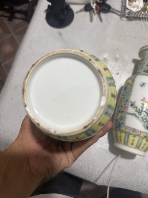 古玩陶瓷五彩棒槌瓶真品鑒賞圖