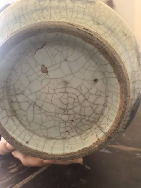 古玩陶瓷龍紋青花四系壺真品鑒賞圖