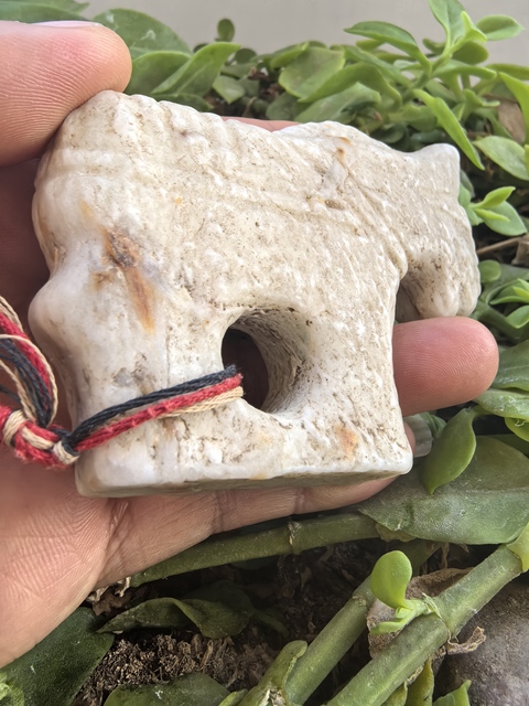 古玩玉器仿古石馬真品鑒賞圖