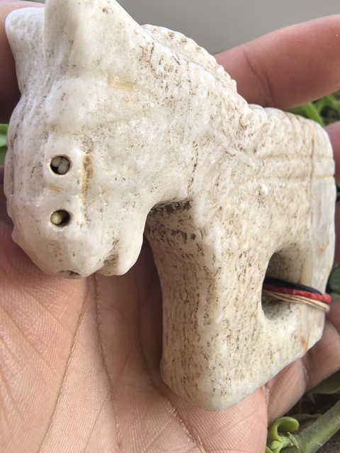 古玩玉器仿古石馬真品鑒賞圖