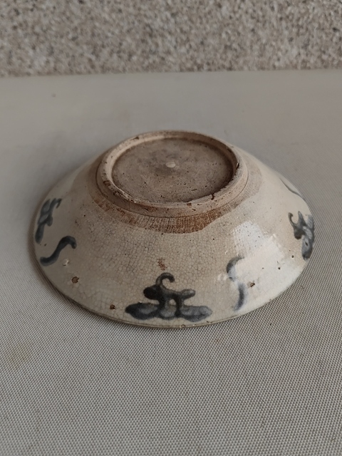 古玩陶瓷青花印章款盤拍賣，當前價格450元