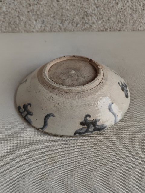 古玩陶瓷青花印章款盤拍賣，當前價格450元