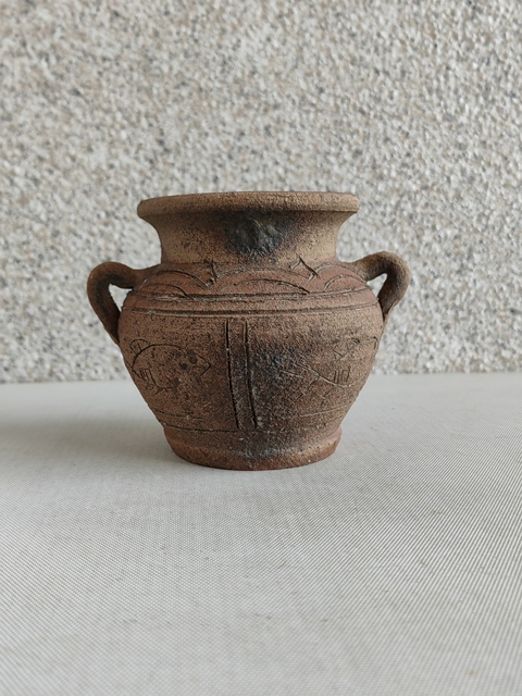 古玩陶瓷明末清初雙系罐拍賣，當(dāng)前價(jià)格550元