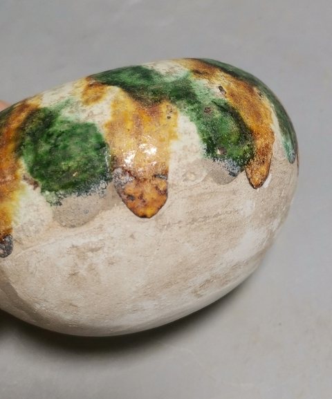 古玩陶瓷三彩水盂真品鑒賞圖